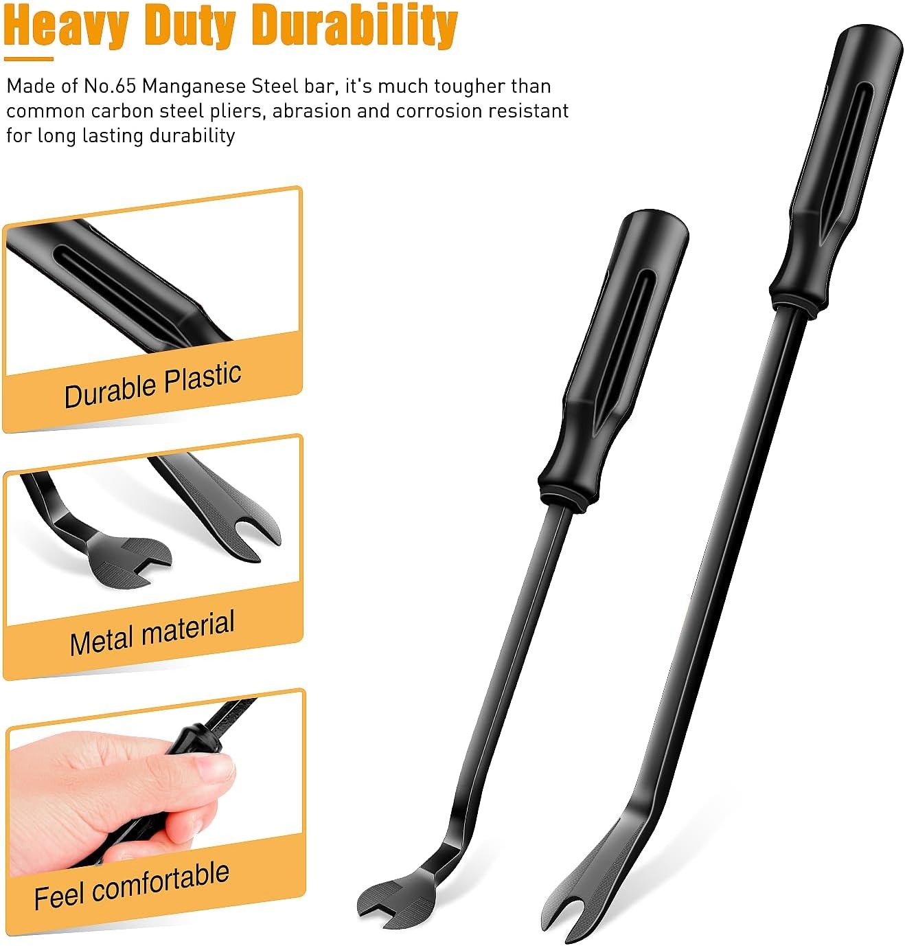 Kit de Herramientas para Quitar Clips y Paneles de Auto 3Pcs con Estuche NEW