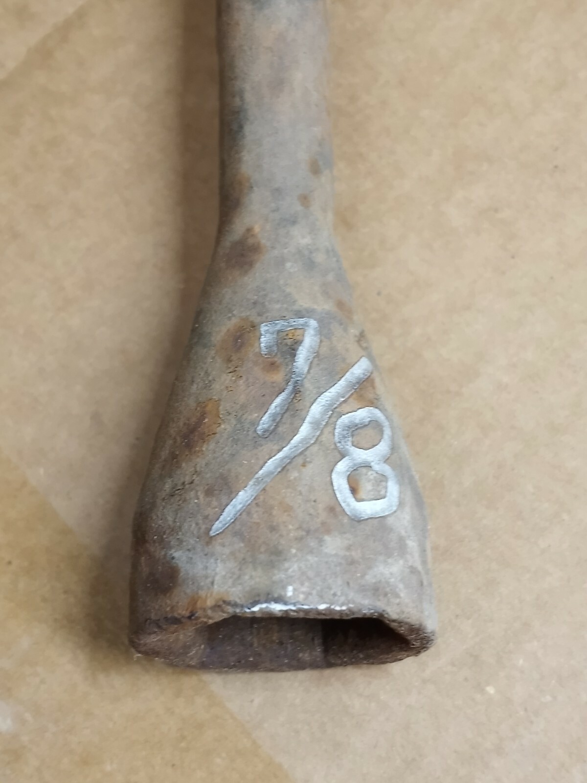 Vintage TIRE IRON 14″ LUG WRENCH T HANDLE 5/8 7/8 3/4 13/16