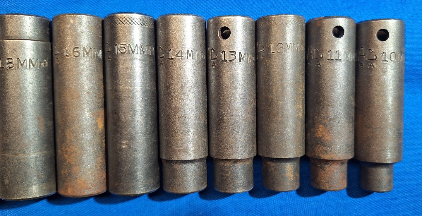 Mac Tools VDP 11pc METRIC 1/2″ dr DEEP 6pt impact socket set 24mm-10mm W/ Tray
