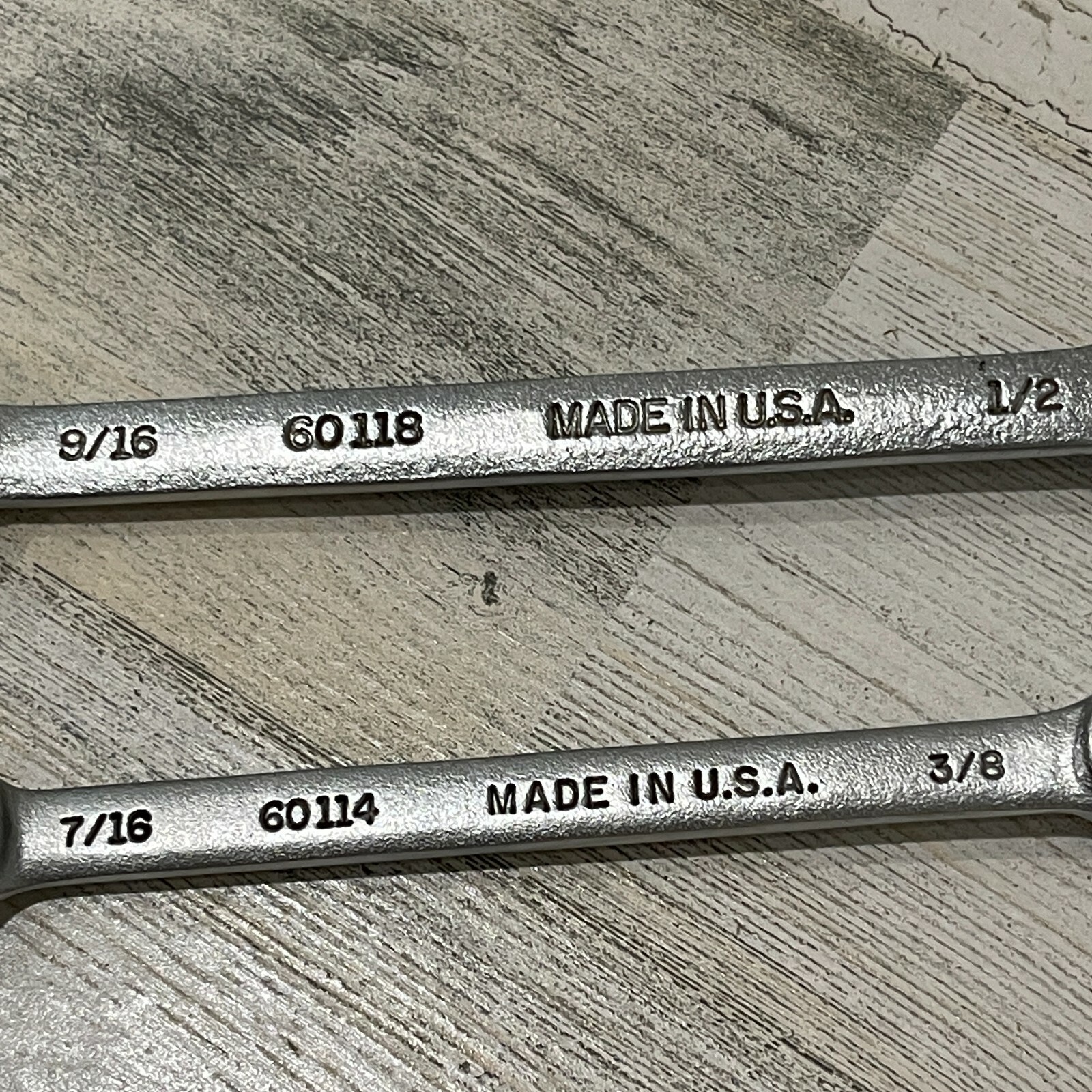 EASCO USA FLARE NUT LINE WRENCH TOOL 3/8 x 7/16 & 1/2 x 9/16 SET 60118 60114 NOS
