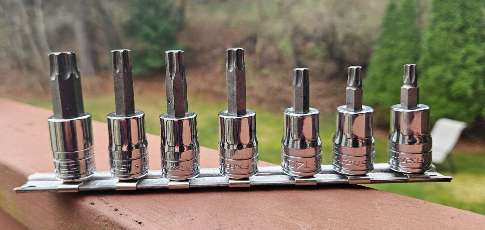 Snap-On Torx Bit Socket 3/8″ Drive Set of 7 T55 T50 T47 T45 T40 T30 T27