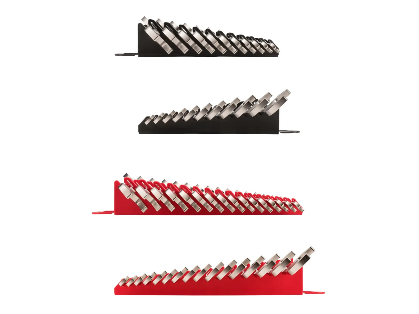 3/8-1 in. , 10-27 mm Angle Head Open End Wrench Set with Holder (27-Piece)