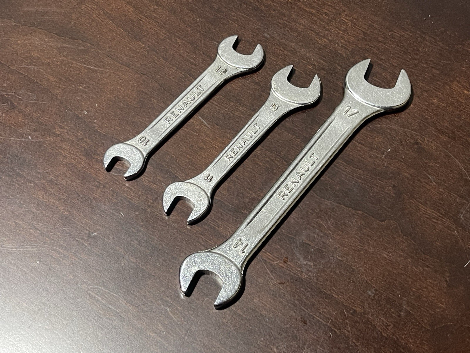 Renault Metric Wrench Lot (17 – 14, 13 – 11, 12 – 10) Made in France 1970’s