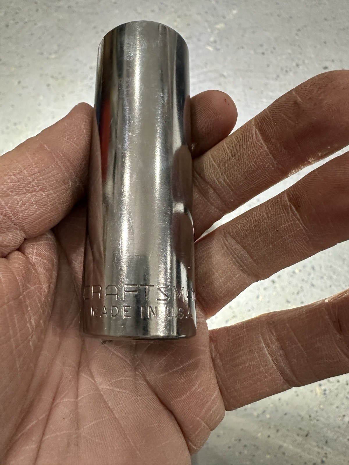 Lot of 4 SAE Standard Deep Sockets – 3/8in, 9/16in, 3/4in, 13/16in