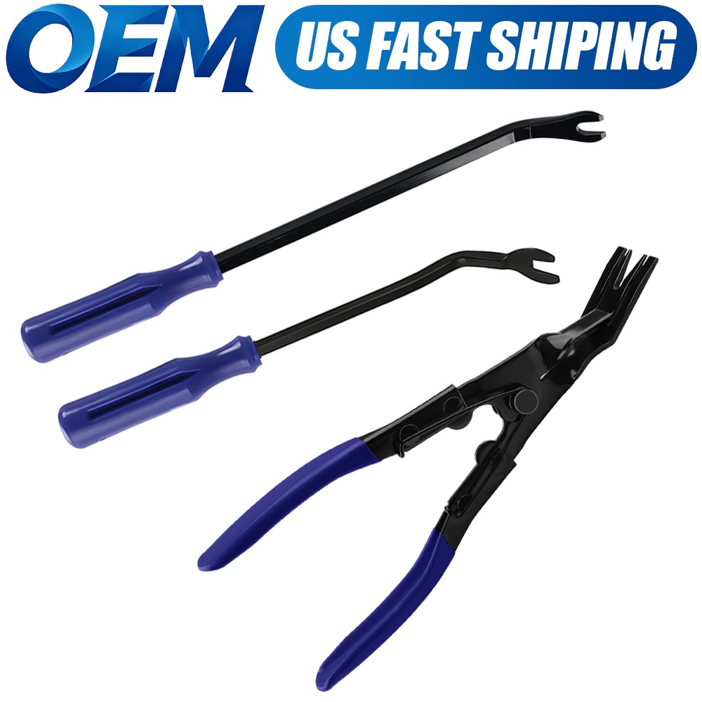 3PCS Auto Trim Clip Remover Tool Removal Pliers Fastener Door Panel Retainer Set
