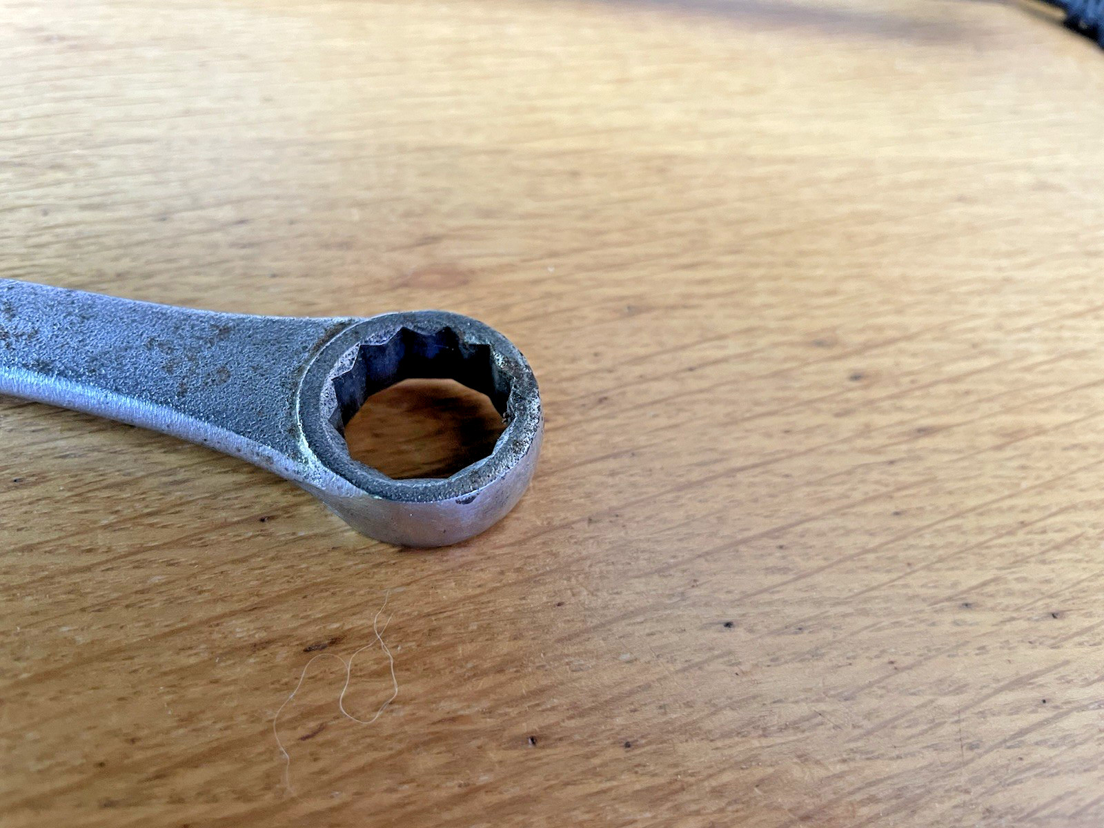 Vintage 9/16 5/8 Half Moon Box Wrench, 12-Point, Forged Alloy Steel, Made In USA
