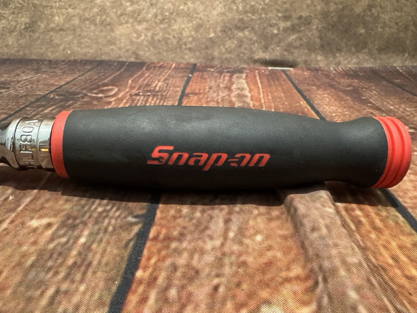 Snap-On SHLF80A 1/2in. Drive Dual80 Soft Grip Long Handle Flex-Head Ratchet
