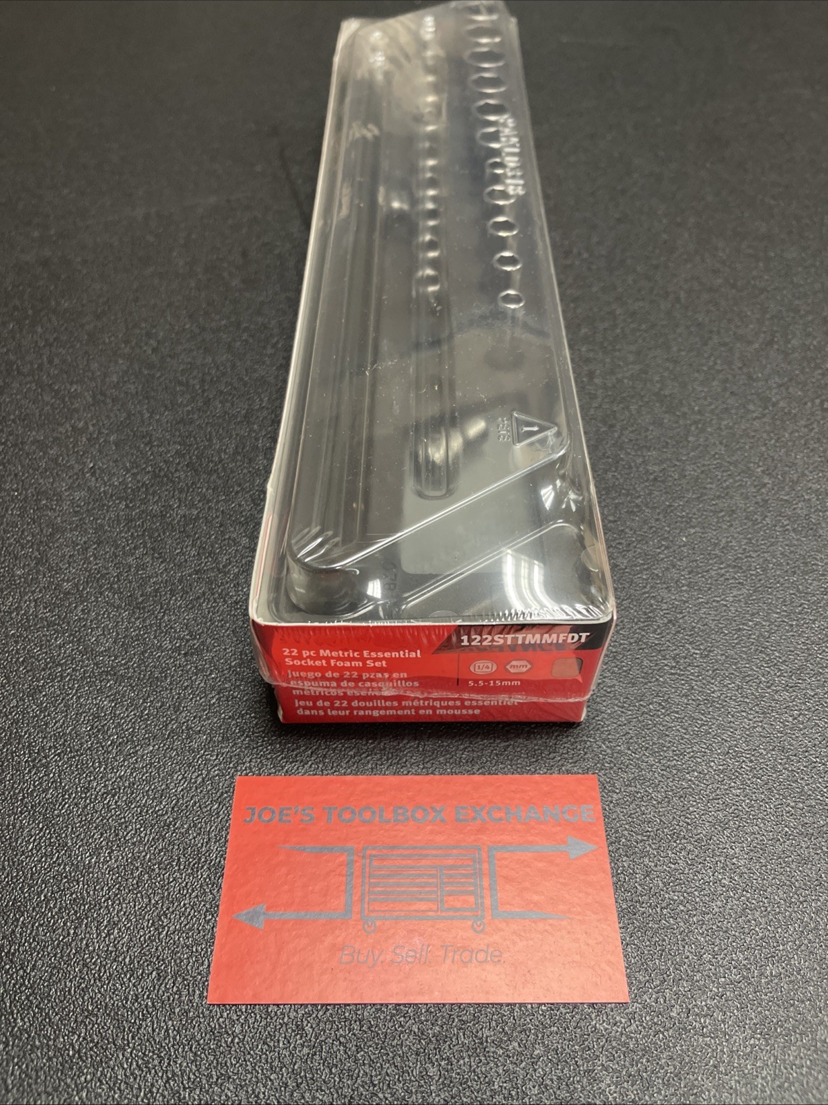 New Snap-on 22pc 1/4″ drive Metric Shallow & Deep Socket Set 122STTMMFDT