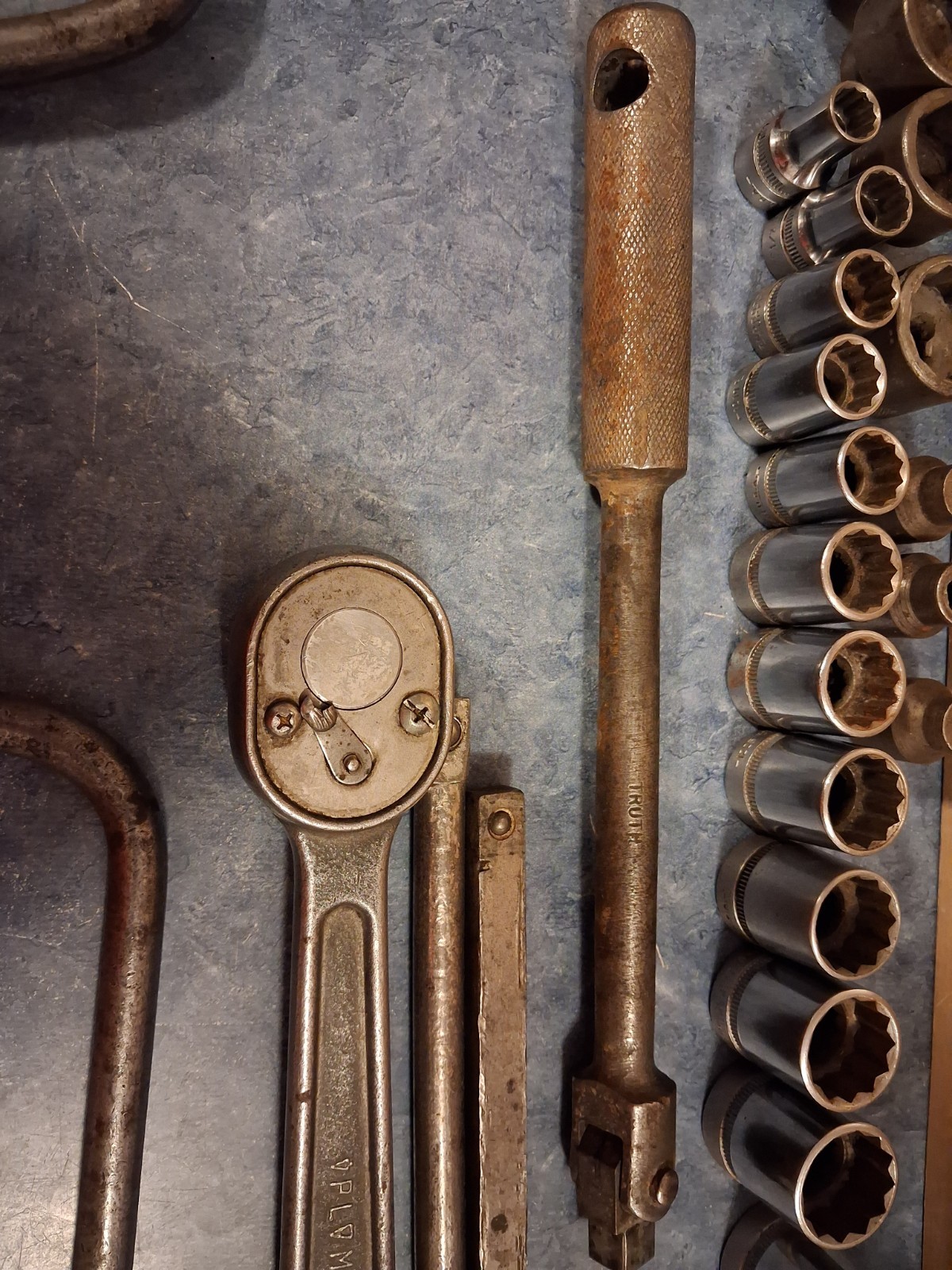 26 Piece Pre War Mixed Socket Wrench-Sockets-Plomb-Hinsdale-Indestro-Super-truth
