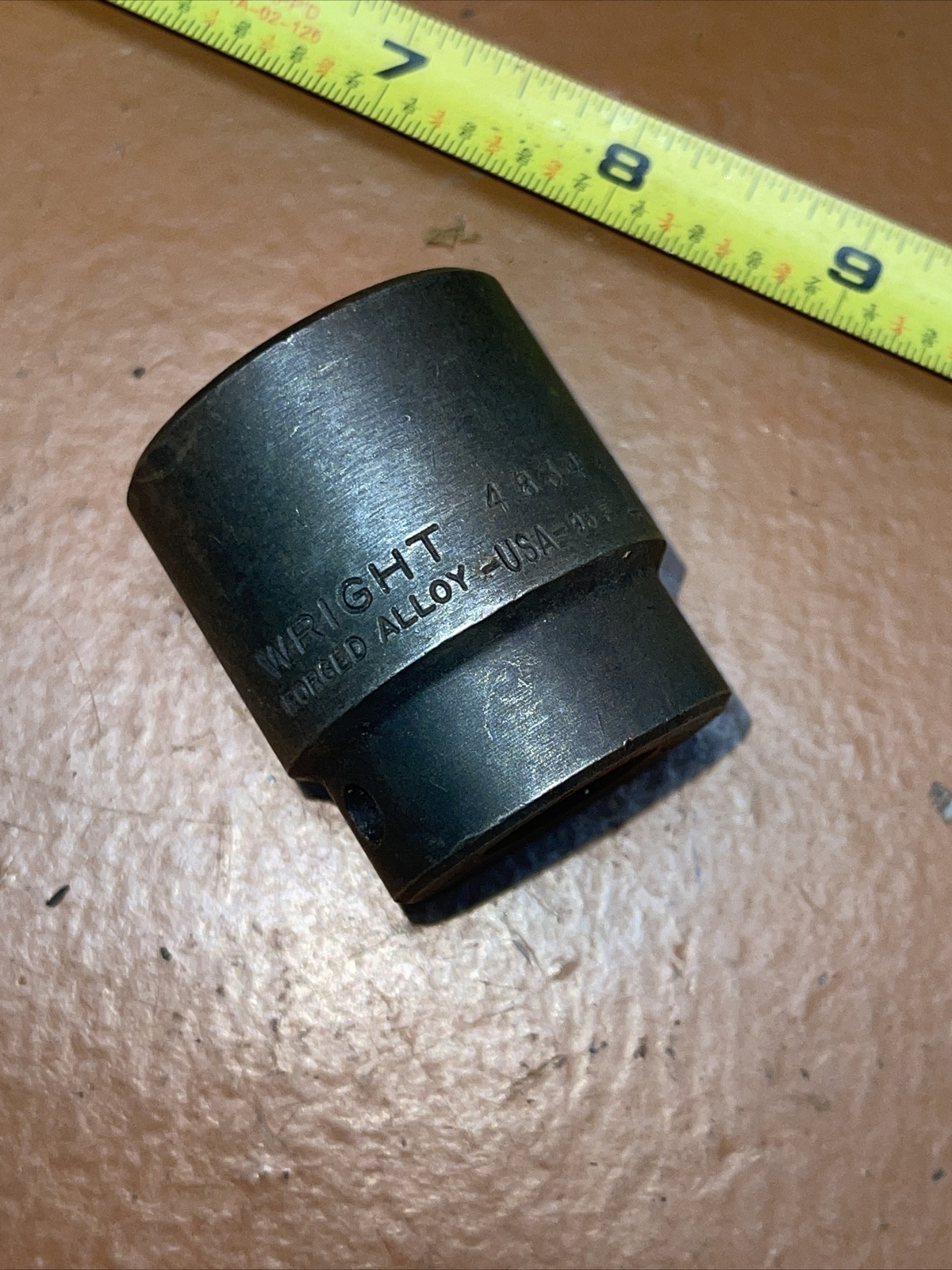 Wright USA 4834 1-1/16 In SAE 1/2 Drive 6 Point Impact Socket 1 1/16 1/2”