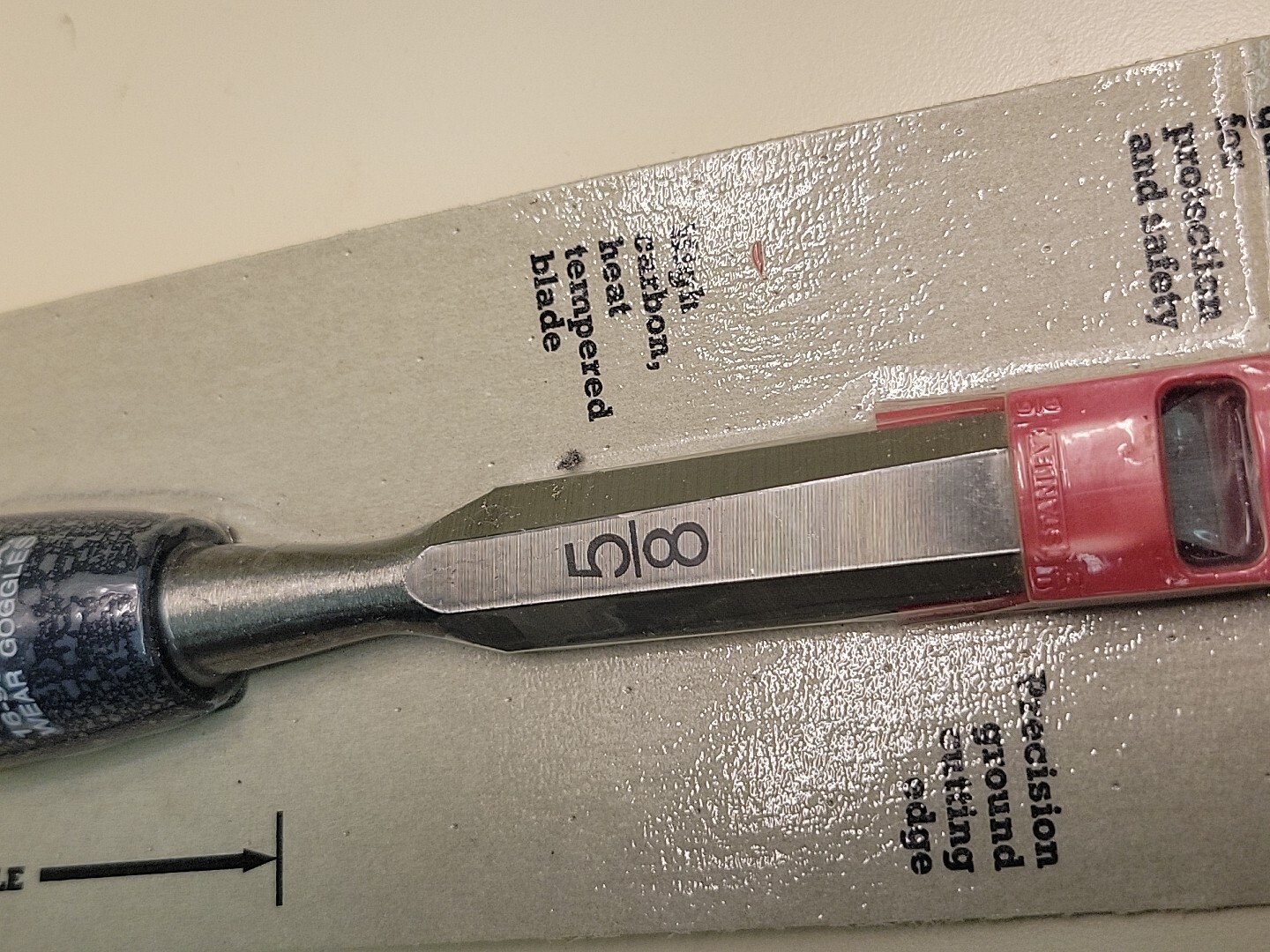 Stanley 5/8″ Wood Chisel Contractor Grade 16-906 New Old Stock USA