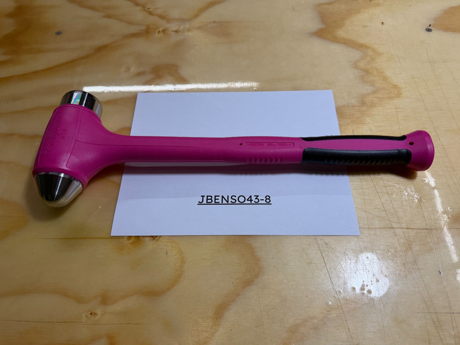 Snap-on Tools NEW ELECTRIC PINK 56oz / 1550g Soft Grip Dead Blow Hammer HBBD56EP
