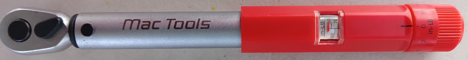 MAC TOOLS TPMS Service Tool Set TPMS-KIT Micro Adjustable Torque Wrench – used