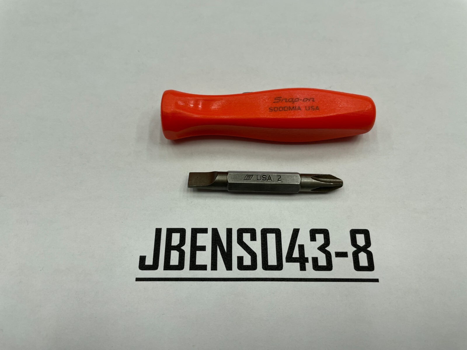 Snap-on Tools USA NEW ORANGE Reversible Magnetic Bit Pocket Screwdriver SDDDM1AO