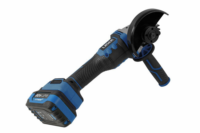 Laser Tools 8010 Cordless Portable Angle Grinder 20V Body Unit Only