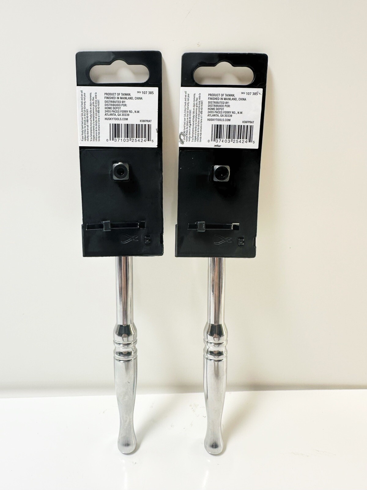 (Lot Of 2) Husky 107 385 3/8″ Drive Full Polish Quick Release Ratchet