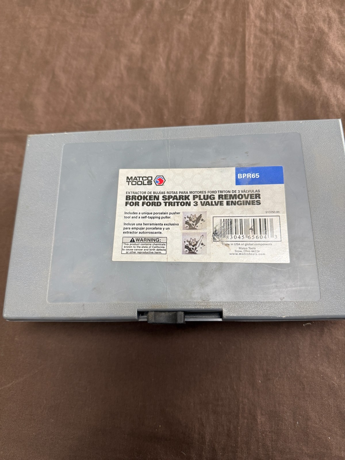 MATCO TOOLS BPR65 FORD BROKEN PLUG REMOVER USA