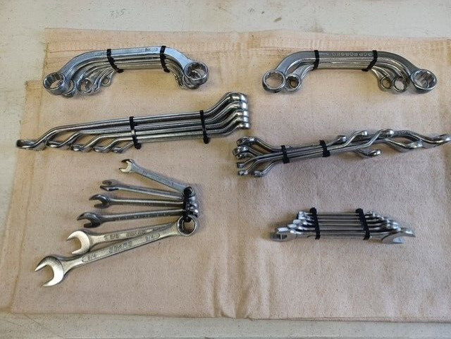 RONT CRAFTSMAN INDIA SEARS FULLER WRENCH SETS LOT SAE METRIC