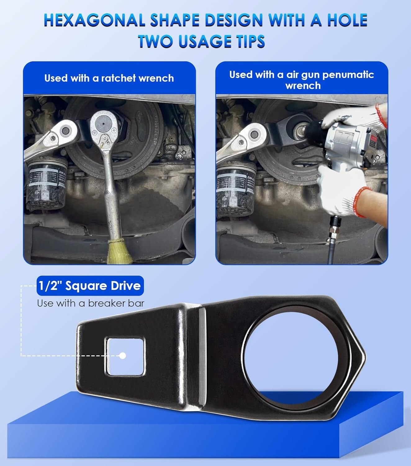 50mm Crankshaft Crank Pulley Removal Wrench Holder Tool For Honda Acura Engines