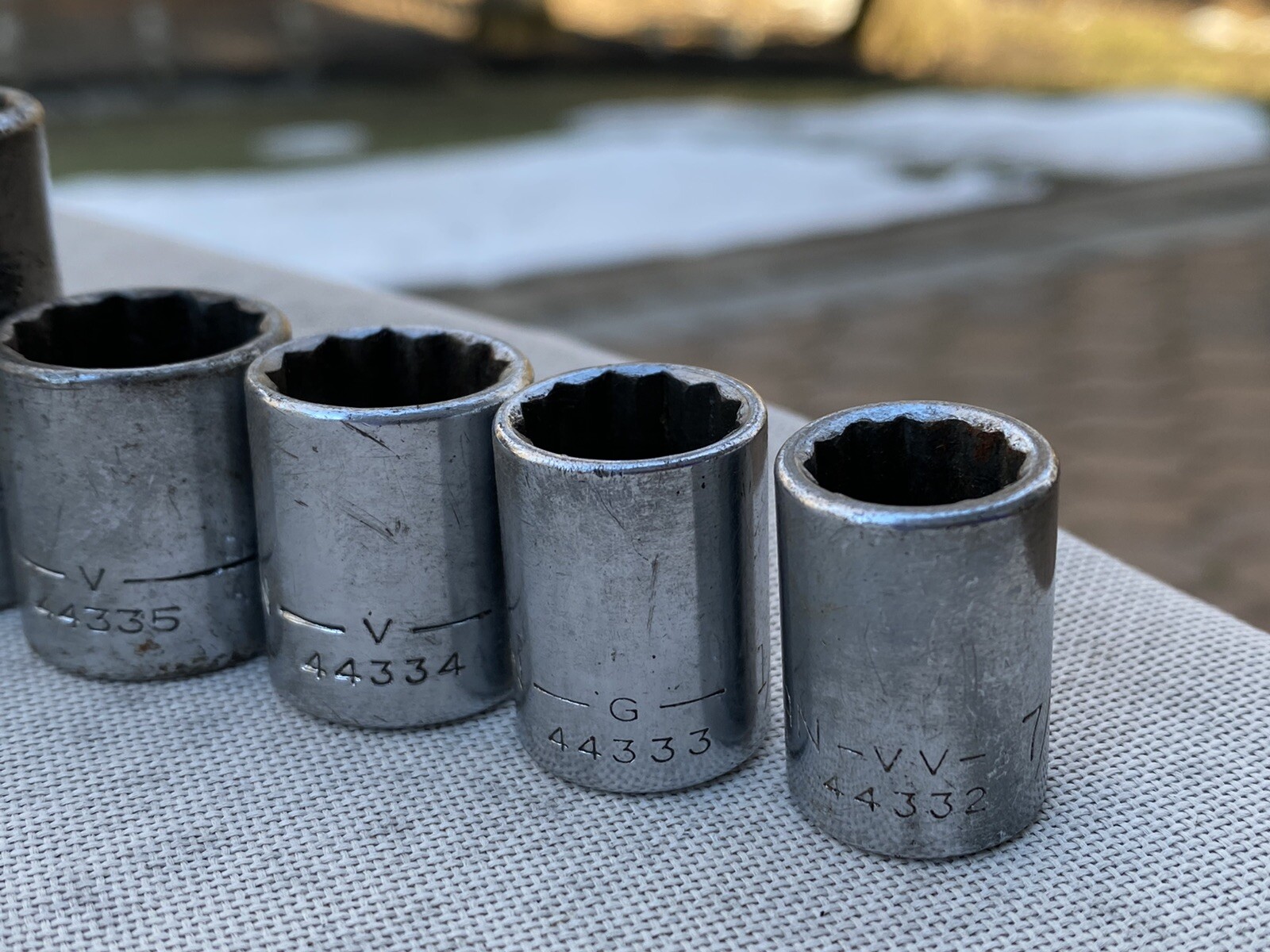 Vintage Craftsman-9pc 1/2 & 3/8” drive SAE Socket Lot 🇺🇸 V, VV, G