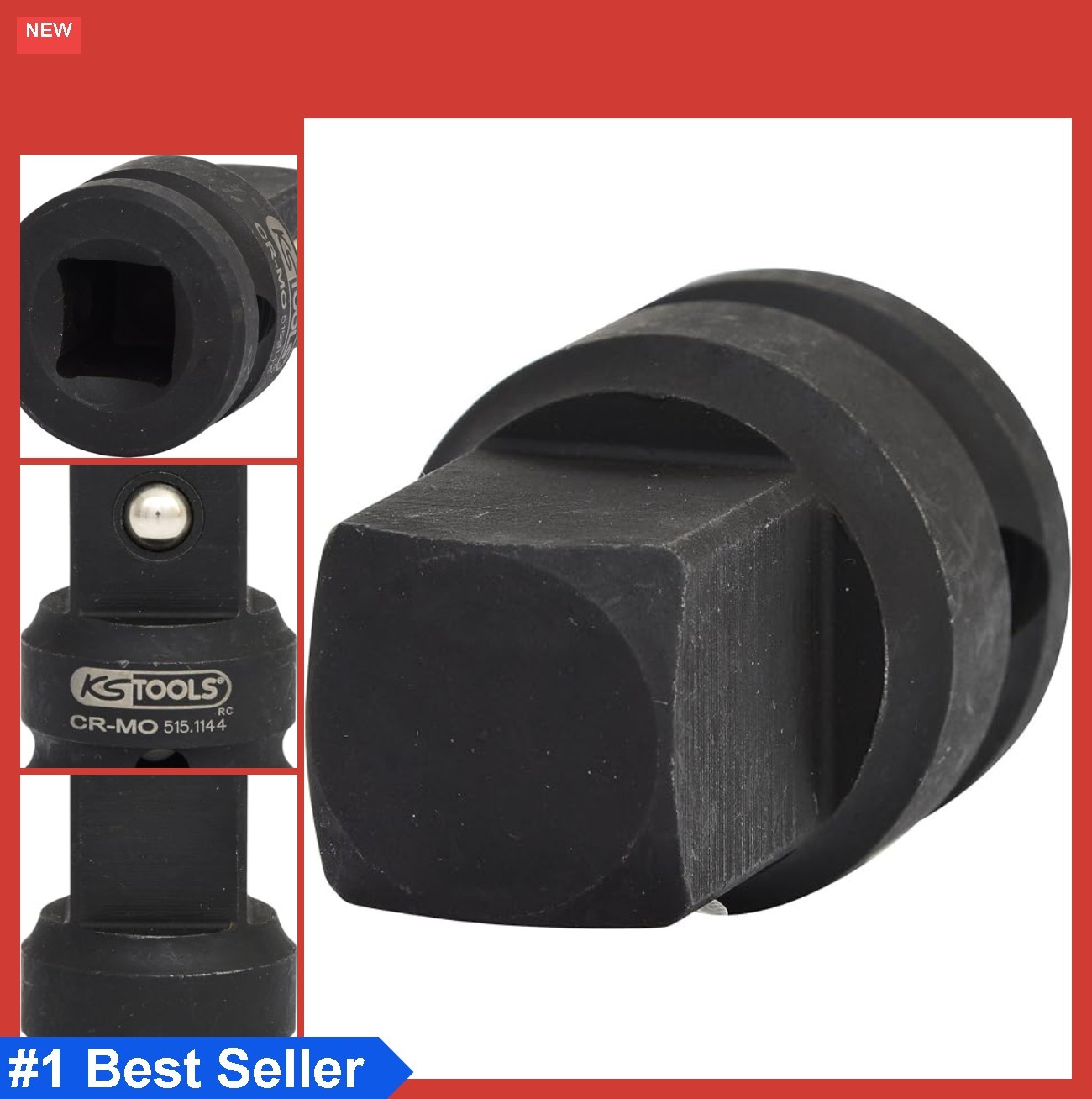 1/2 Inch Impact Adaptor 1/2F x 3/4M Square Drive Socket Adapter for Impact