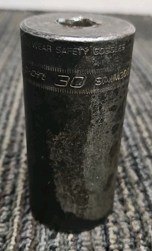 Snap-On Tools SIMM300 30mm 1/2″ Drive 6 Point Metric Deep Impact Socket