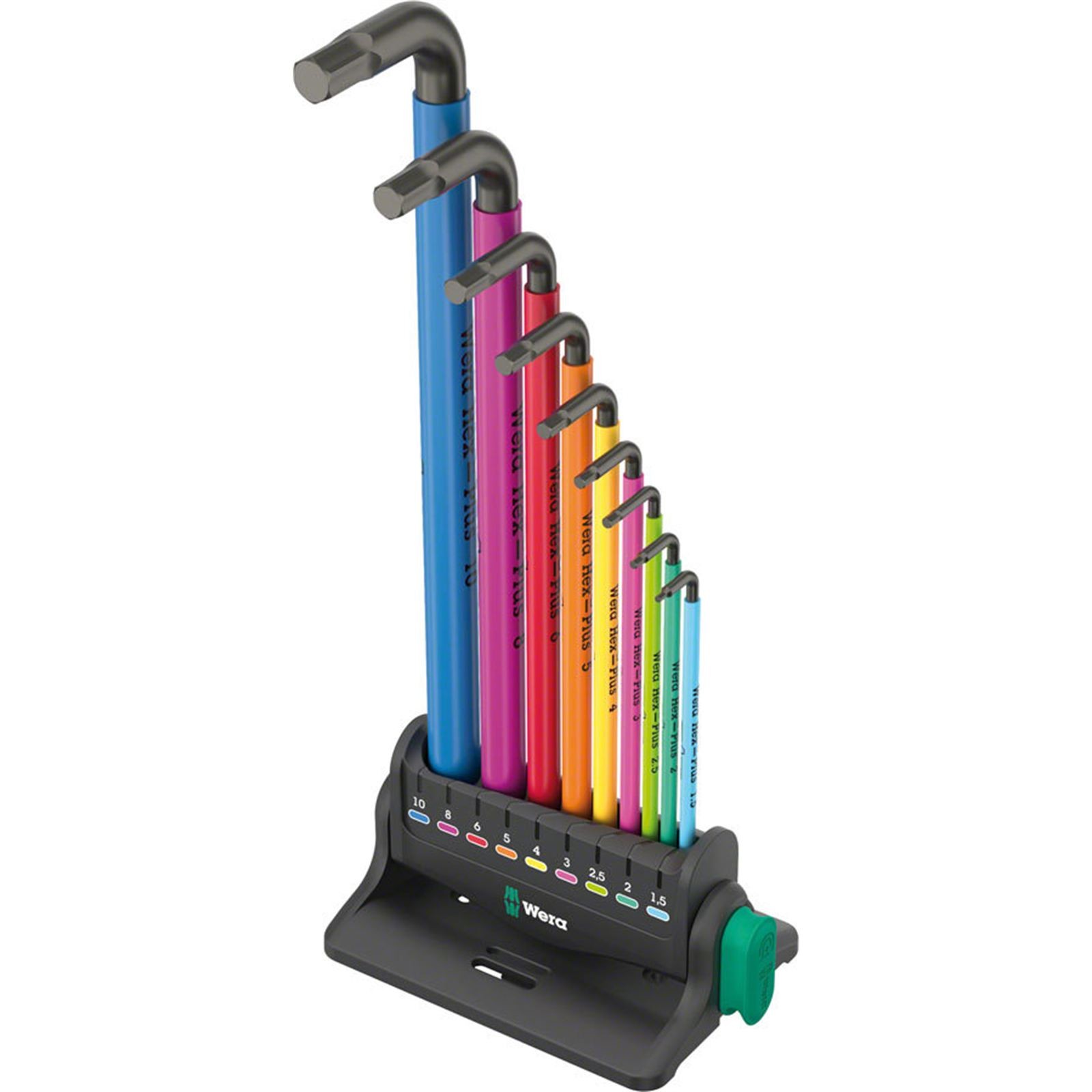 Wera 950/9 Hex-Plus Multicolor 3 L-Key Wrench Set – Metric 5133165001