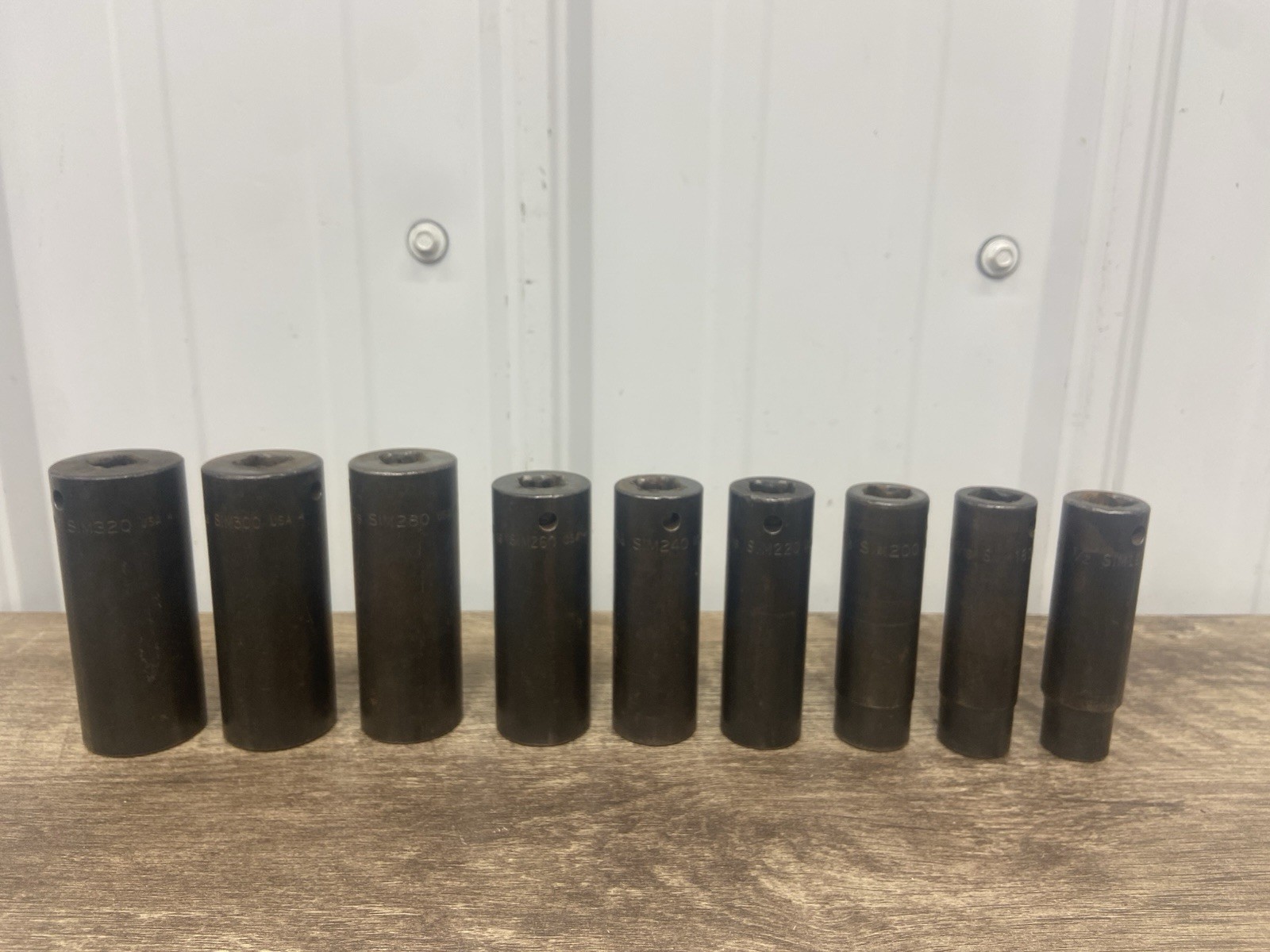 Snap-on SIM160 1/2″- SIM320 1″ Deep Impact 9pc SAE Socket Set 1/2″ Drive 6 pt