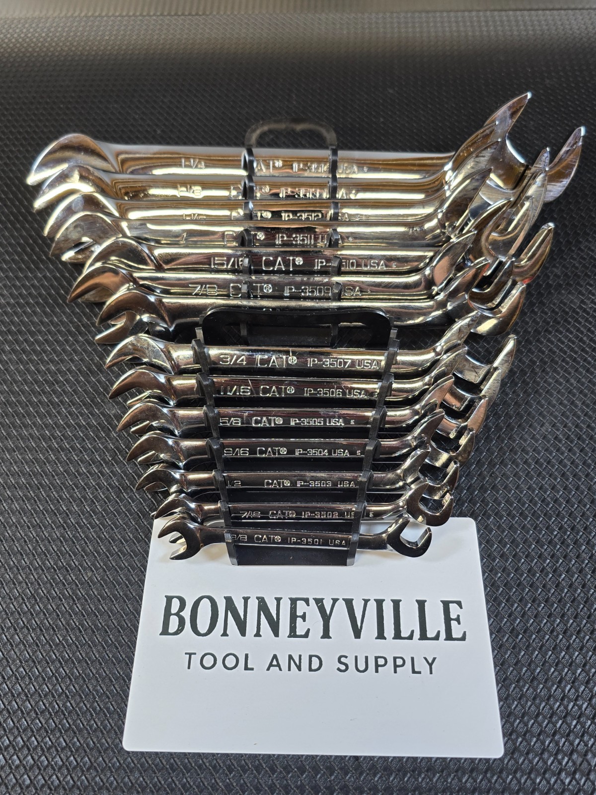 CAT Tools USA 3/8″ to 1-14″ 14pc SAE Open End Angle Wrench Set Snap On