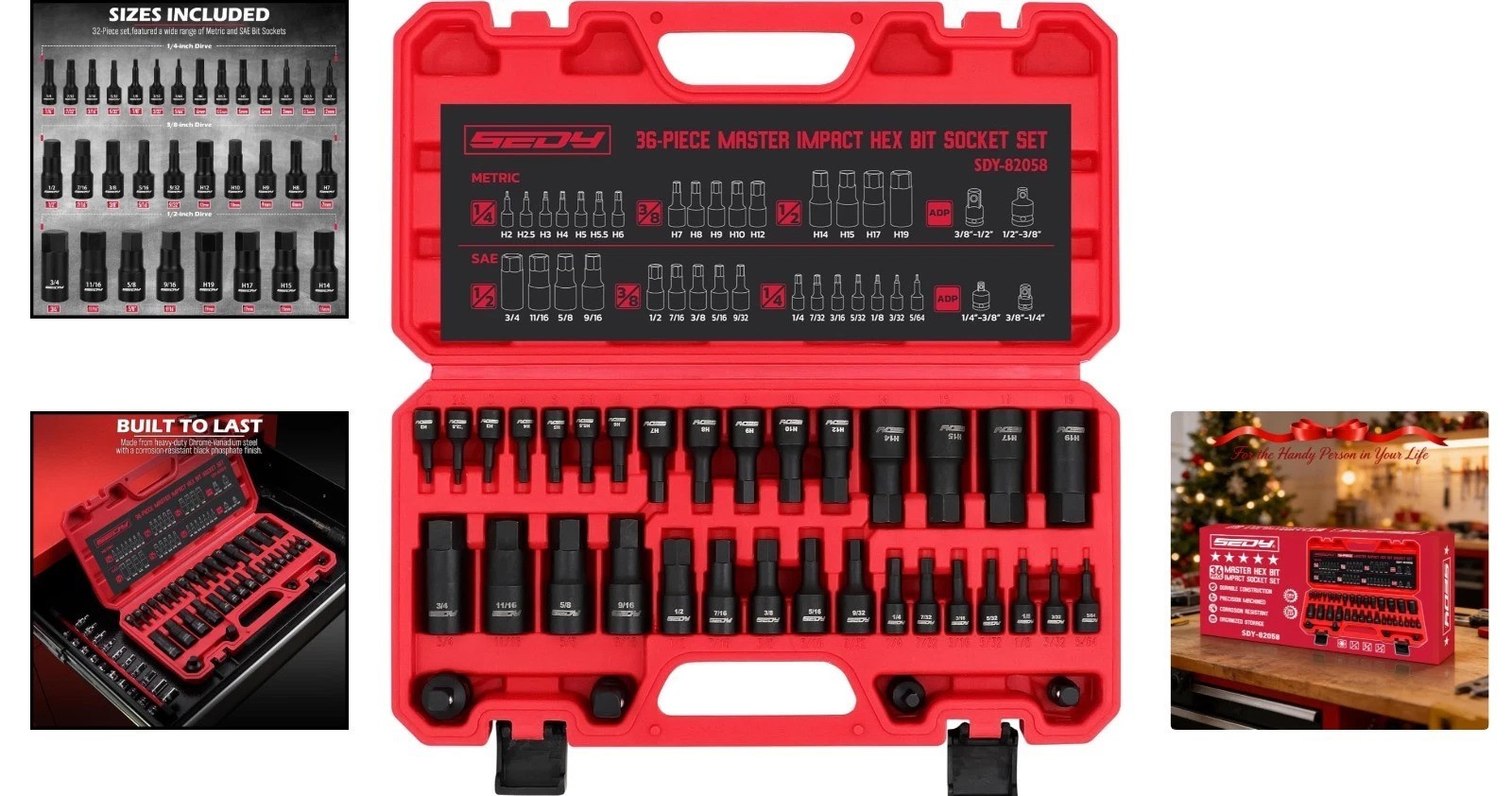 Precision Engineered 36-Piece Hex Impact Socket Set – Perfect for Auto Repair