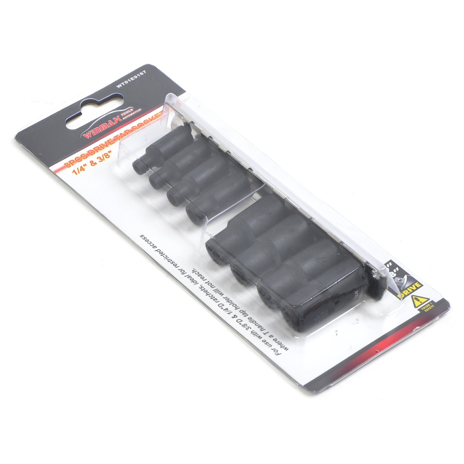 Tap Socket Set 8 Piece 1/4 in and 3/8 in Drive Magnetic Tap Holders Set