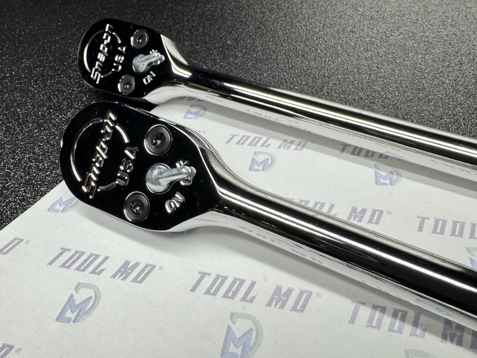Snap-on Tools USA NEW 2pc 1/2” Drive Chrome Fixed-Head Ratchet Set S80A SL80A