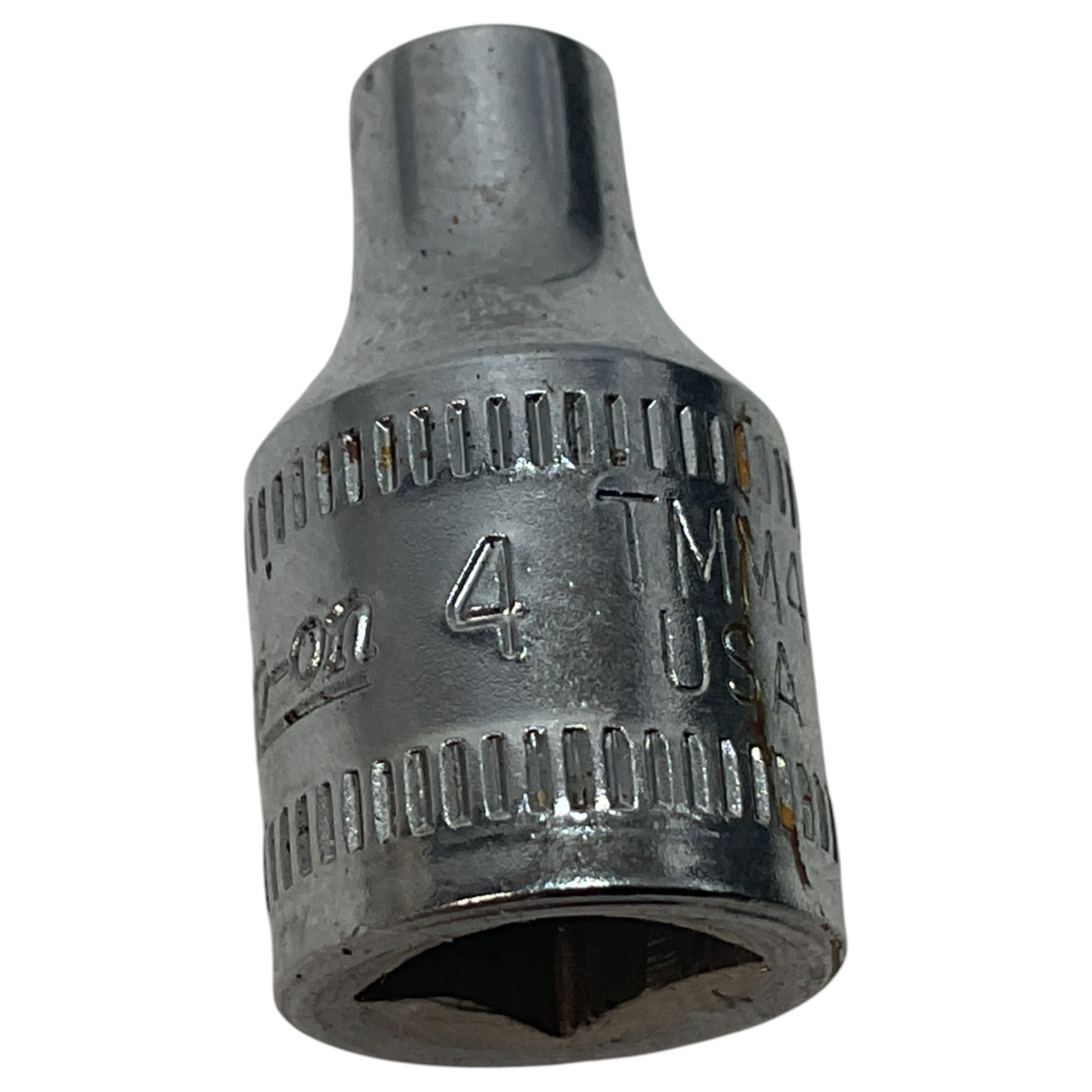 Snap-On TMM4 4mm 6 Point 1/4″ Drive Shallow Chrome Socket USA Tool Snap On Tools
