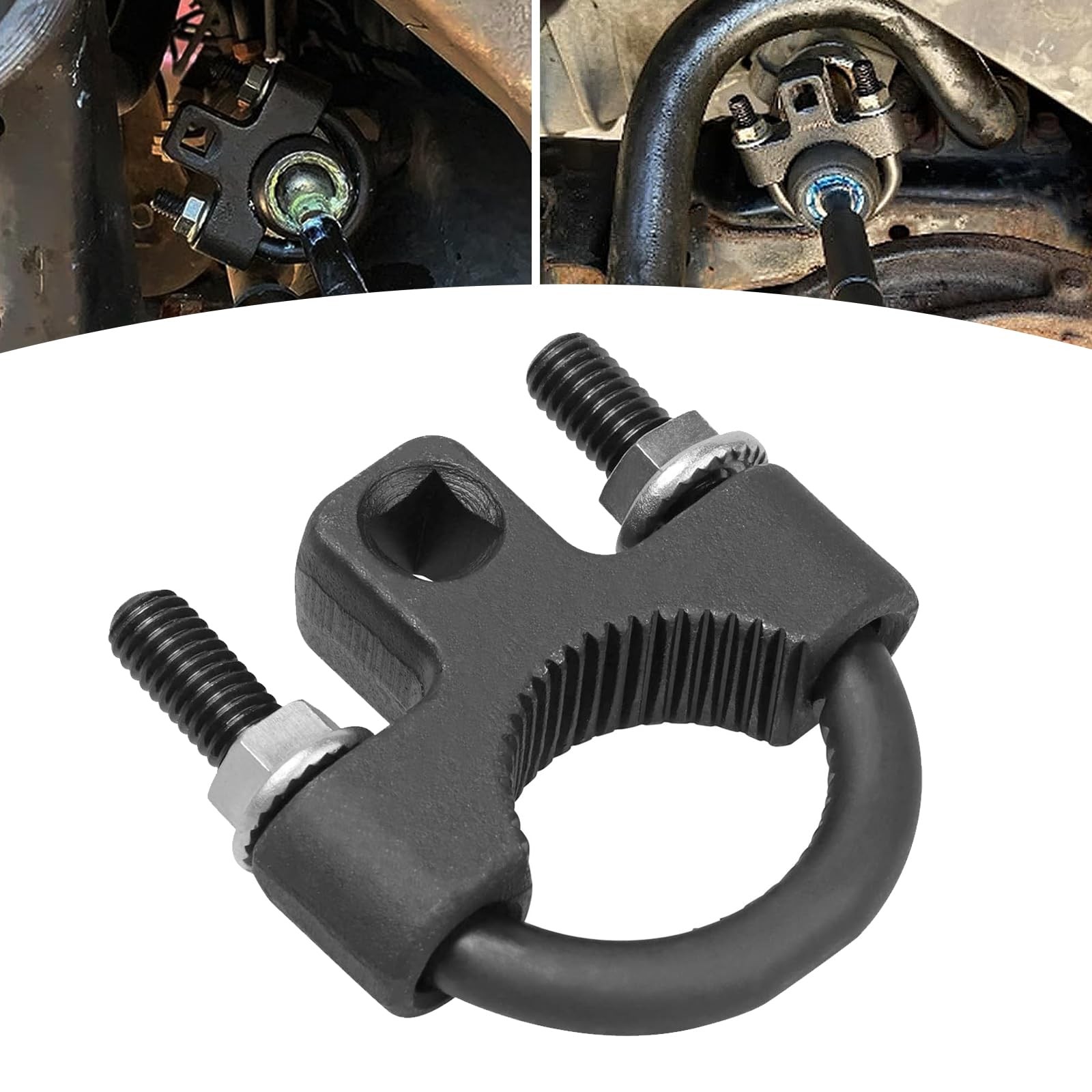 Black 1/2 Inch Drive Inner Tie Rod Removal Tool UShaped Tooth Wrench Fit