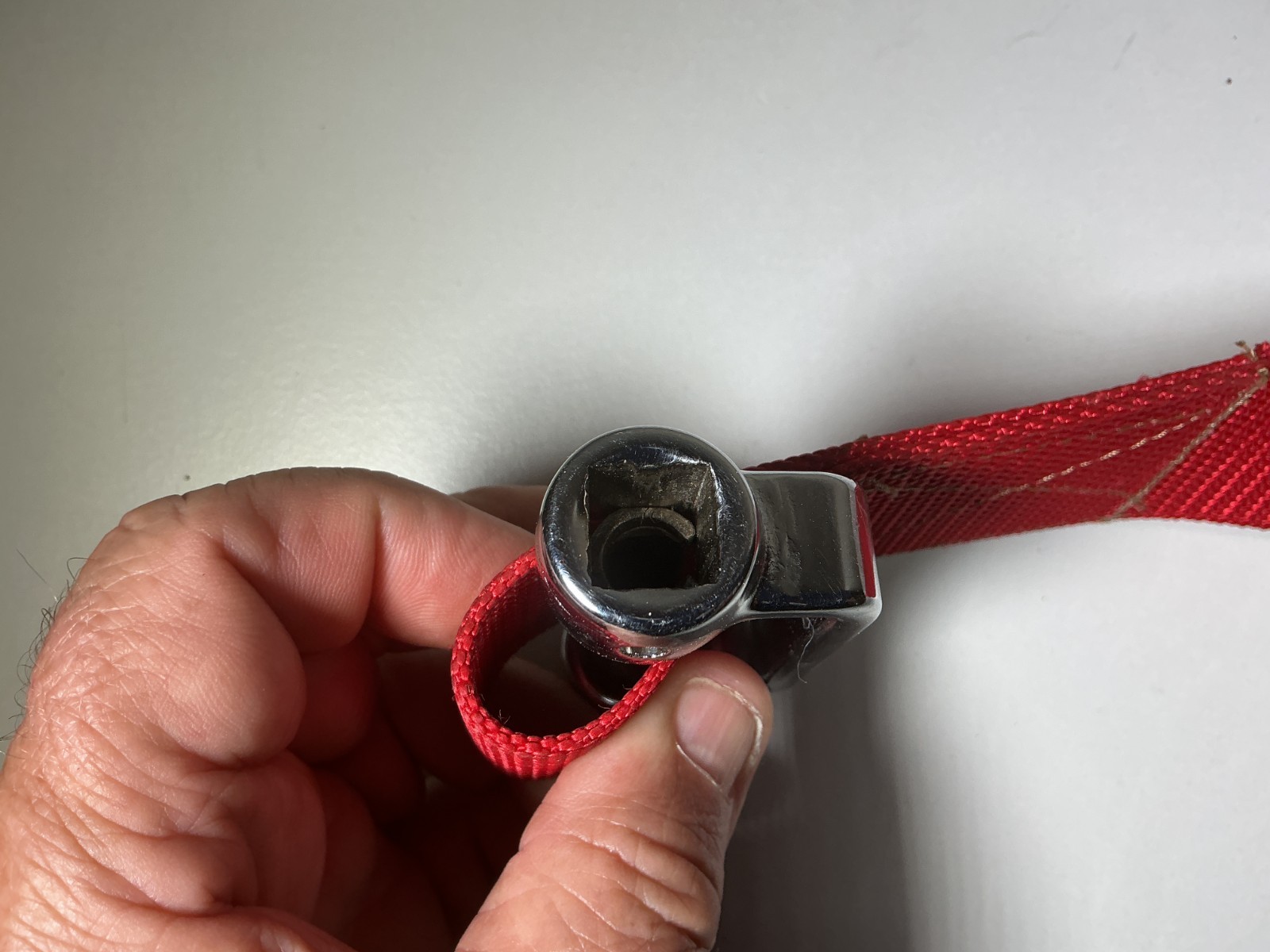Adjustable Filter Removal Strap Wrench 1/2 and 3/8 drives