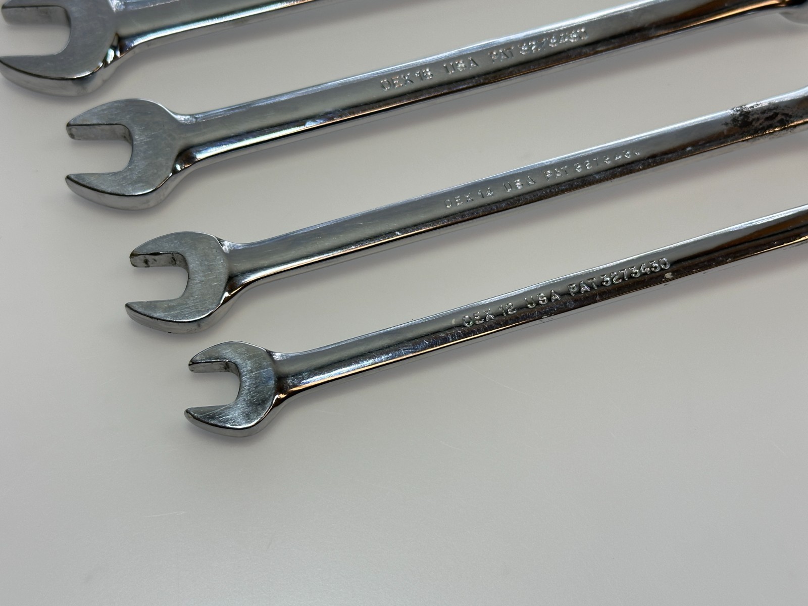 🇺🇸 Snap On Tools USA 7pc 12-Point SAE Combination Wrench Set (3/8–3/4″) OEX707