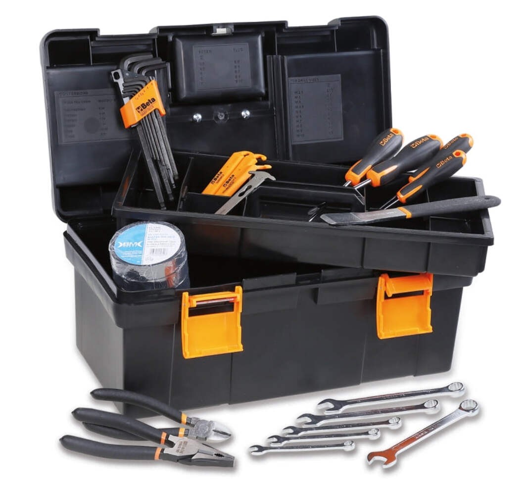Beta 28-Piece Bike and E-Bike Maintenance Tool Set in Plastic Box 558x277x270 mm