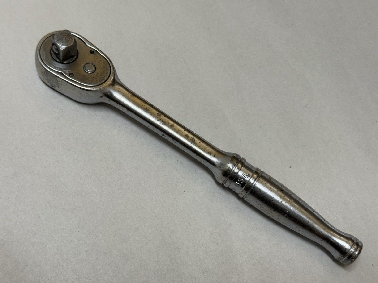 1963 Snap-On USA 3/8″ Drive Ratchet Flat Neck Standard Length F-71-D