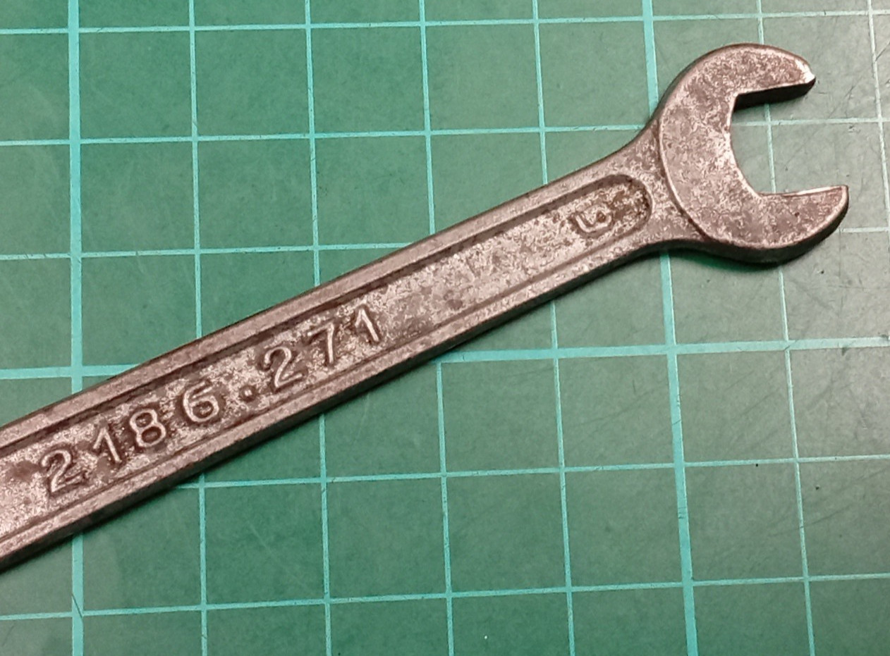 Vintage LANCIA 2186.271, 9MM x 11mm Open Ended Spanner