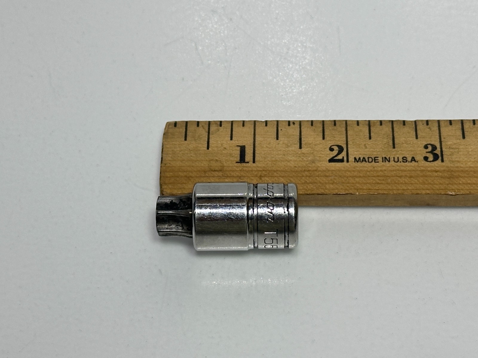🇺🇸Snap-on Tools USA 3/8 Drive T55 Stubby Torx Bit Chrome Socket Driver FTX55SE