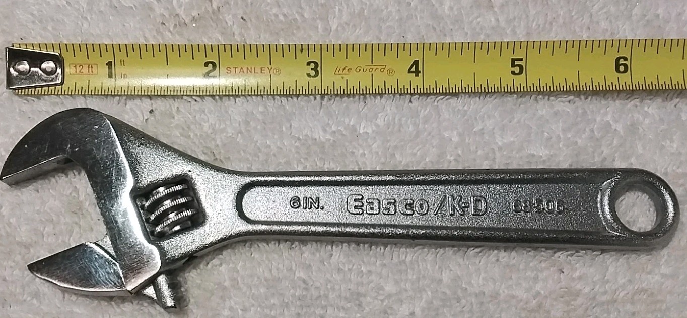 3pc 68506 K-D/ EASCO 6″- 150mm 3/4″-19mm CAPACITY ADJUSTABLE WRENCH SET