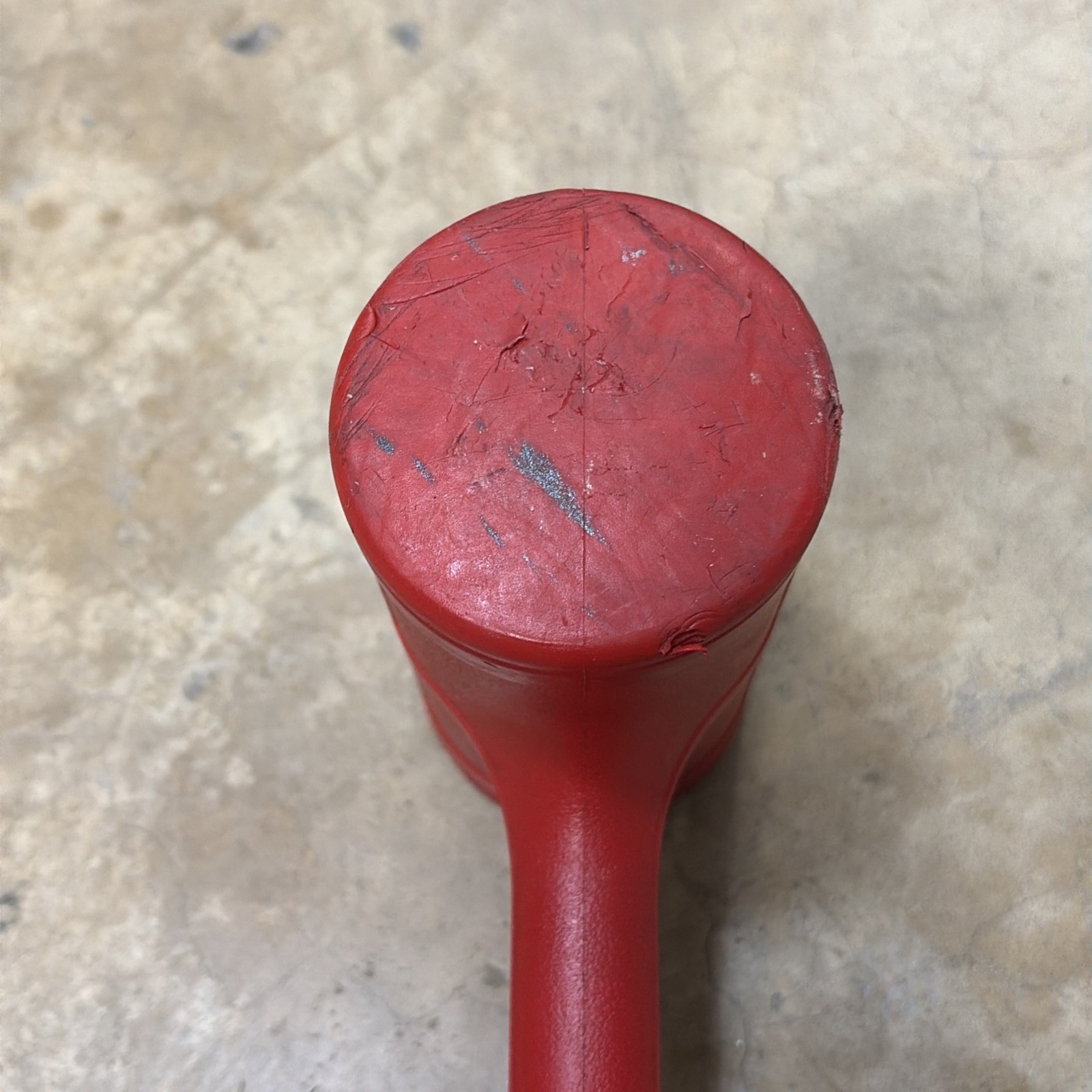 Snap-On Tools 56 oz Soft Grip Dead Blow Hammer Red HBFE56 EUC