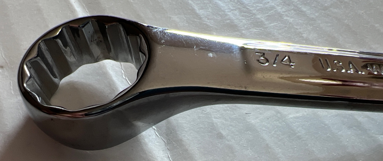 Craftsman 44109 SAE 3/4″ 12 Point Stubby -VV- USA Combination Wrench