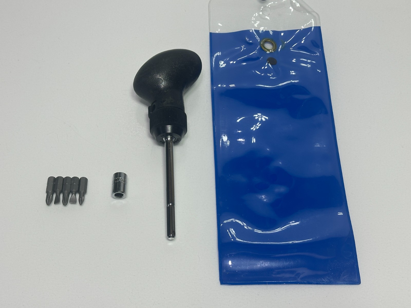 🇺🇸 Craftsman Tools USA 43801 RARE 1/4″ Drive Wrist Ratchet, Palm Black Handle