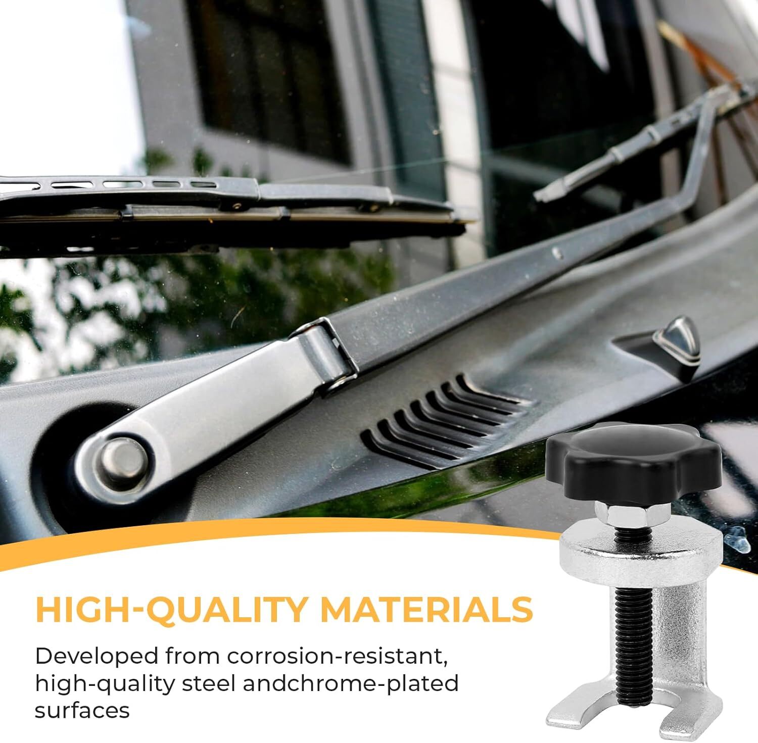 Silver Car Windscreen Wiper Arm Removal Tool, Universal Automotive Accessories