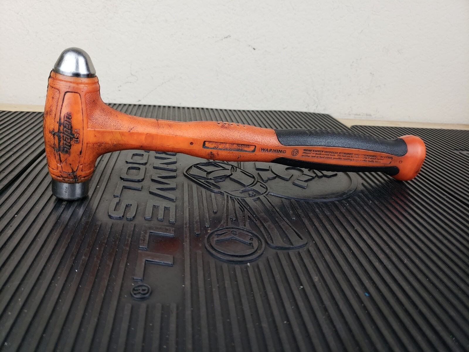 #bb917 Snap-on Tools USA ORANGE 8oz / 225g Soft Grip Dead Blow Hammer HBBD8O