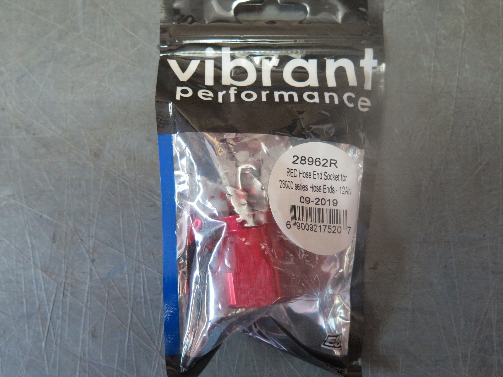 Vibrant Performance 28962R Hose End Socket 12AN Red (3D1-3-1)