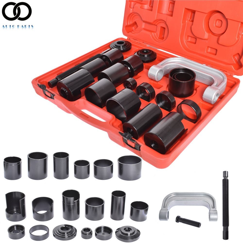 21PCS Auto Repair Service Removal Ball Joint Press Tool Master Adapter Kit 2/4WD