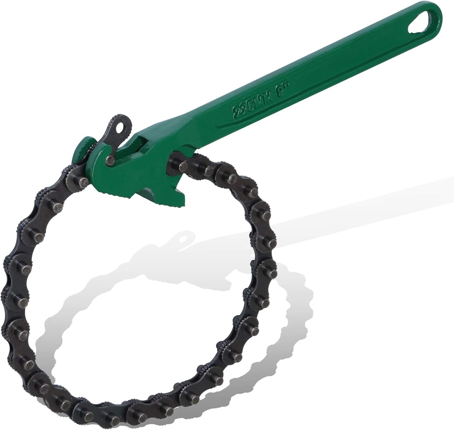 9in. Heavyduty Ratcheting Chain Wrench Reversible Oil Filter – Fit Max 5in D…