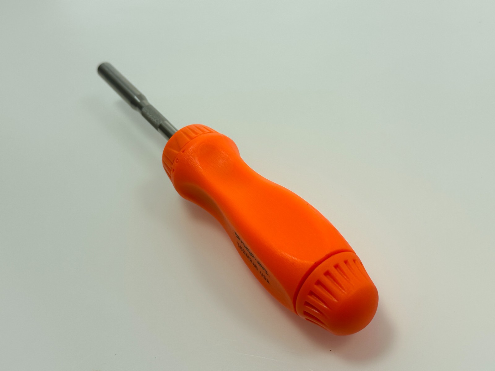 🇺🇸 Snap-on Tools USA ORANGE Hard Handle Ratcheting Screwdriver SSDMR4B, NOS
